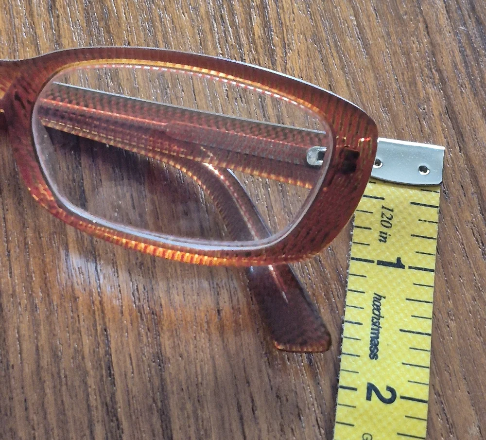 Y2k Orange Red Eyeglasse Frames